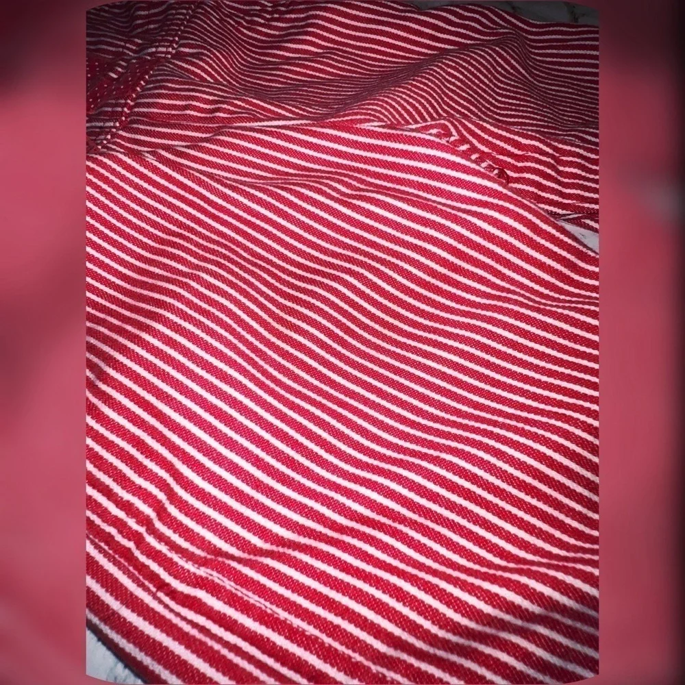 Kids Boys Girls OshKosh Bear Overalls Vintage Red Pinstripe 18 months